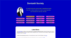 Desktop Screenshot of donizettisociety.com