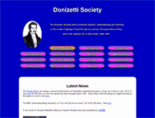 Tablet Screenshot of donizettisociety.com